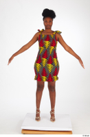  Dina Moses A poses dressed short decora apparel african dress standing whole body 0001.jpg